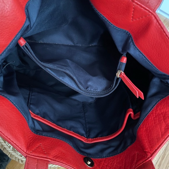 GUC Cole Haan Red Leather Bag - Picture 4 of 8